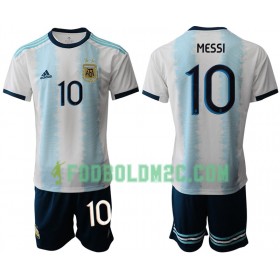 Argentina MESSI 10 Børn Hjemmebanesæt Copa América 2019 Kortærmet (+ Korte bukser)